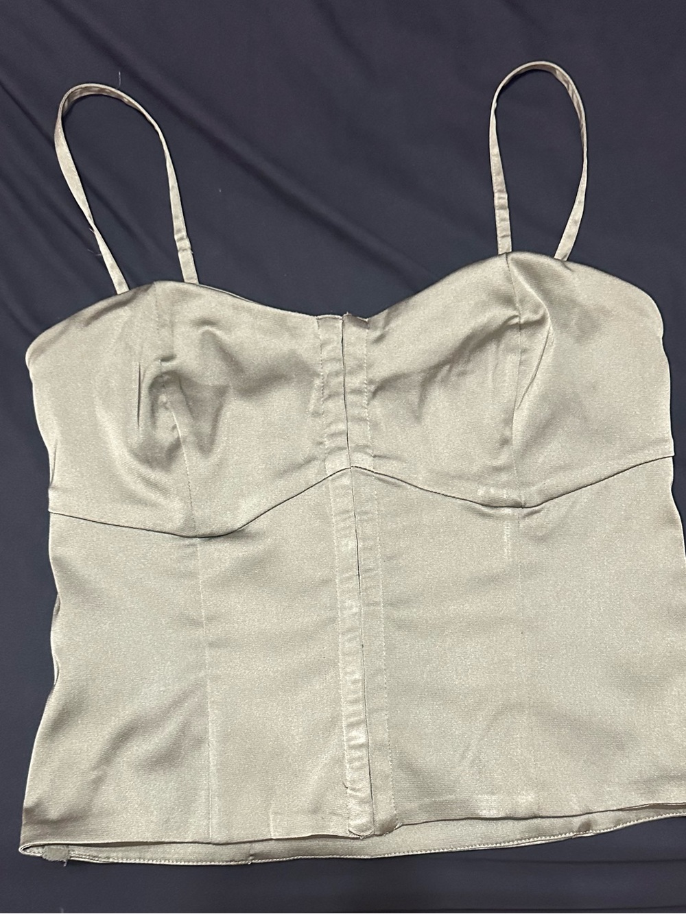 Y2K vintage Abercrombie & Fitch Green Camisole Top - Picture 4 of 8